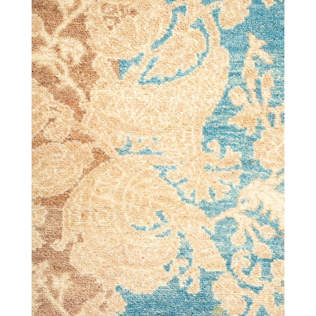 Traditional Mogul, One-of-a-Kind Hand-Knotted Area Rug - Brown, 4' 8" x 4' 9" For Sale - Image 3 of 8
