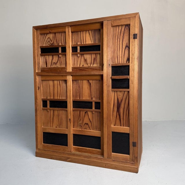Wood Mid-Century Japanese Storage Cabinet in Sugi Wood, 1960s For Sale - Image 7 of 12
