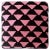 Contemporary Shabby Chic Black/Pink Kilim Upholstered Handmade Ottoman For Sale - Image 3 of 8