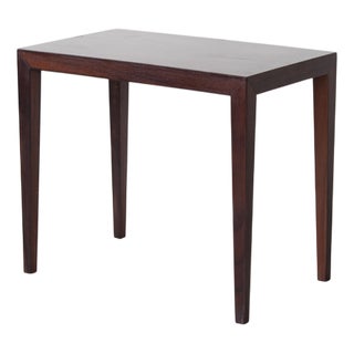 Danish Side Table in Mahogany attributed to Severin Hansen, 1960s For Sale