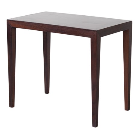 Danish Side Table in Mahogany attributed to Severin Hansen, 1960s For Sale