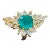 5.82 Ct Natural Colombian Cushion Cut Emerald & 3 Ct RoseCut Diamond Ring 18 Kt For Sale