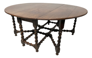 Gate Leg Table in Oak, 19th Century