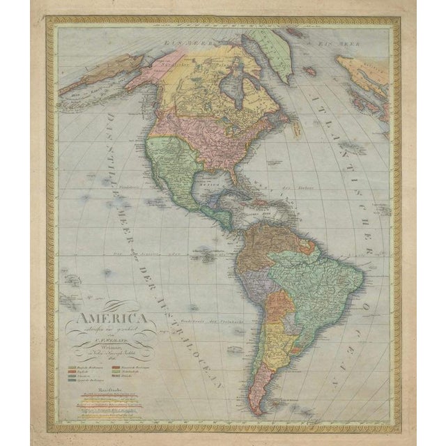 Large Antique Map of North & South America by Weiland, 1826 For Sale - Image 18 of 18