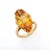 Citrine ring in 18K Gold which perfectly goes with your personality and also helps you to improve your creativity....