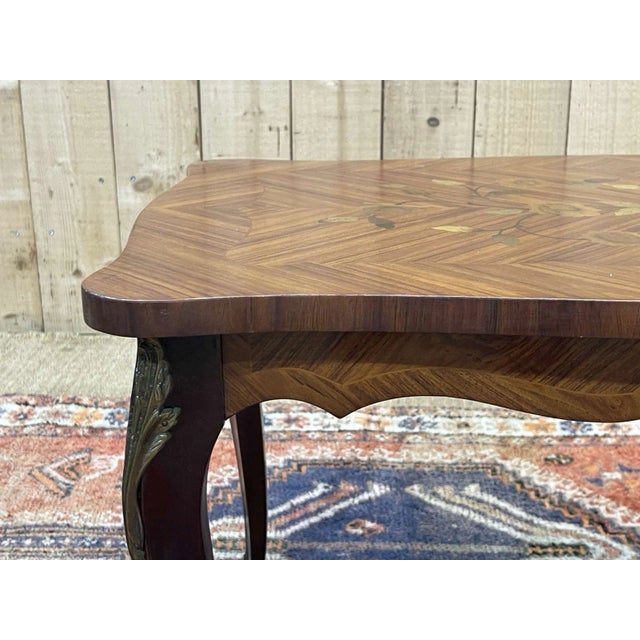 Louis XV Style Rosewood Coffee Table, 1970s For Sale - Image 10 of 13
