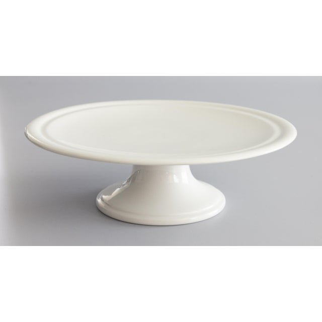19th Century Dutch White Ironstone Cake Stand For Sale - Image 9 of 9