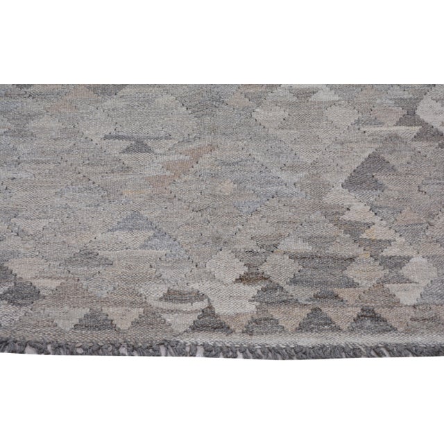 Turkish Vintage Turkish Professional Hand Knotted Kilim, 6'8x9'6 For Sale - Image 3 of 6