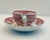 Late 19th Century Red Transferware Teacup & Saucer For Sale In Jacksonville, FL - Image 6 of 8