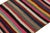 1950s Vintage Persian Tribal Kilim in Polychromatic Stripes by Rug & Kilim For Sale In New York - Image 6 of 7