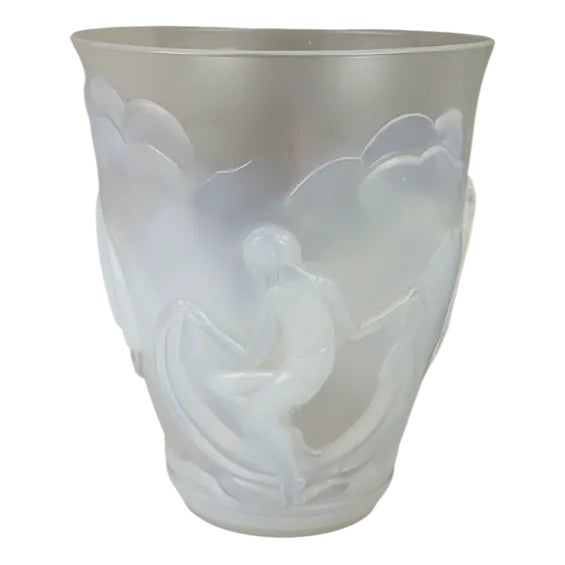 Art Deco Vase by Verlys France, 1930s For Sale
