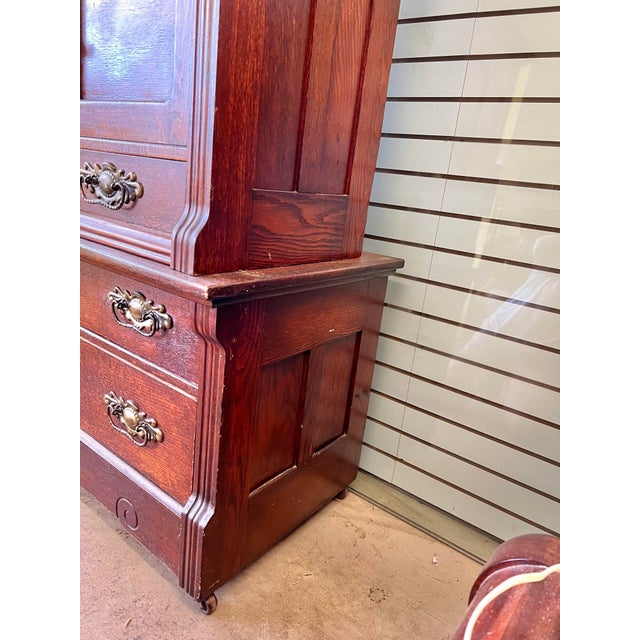 Late 19th Century Antique Gentlemen’s Dresser With Hat Box Dresser