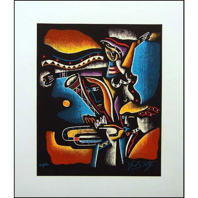 Paper 1990s Neal Doty Monterrey Jazz 6pc Set Music Suite Signed Fine Art For Sale - Image 7 of 18