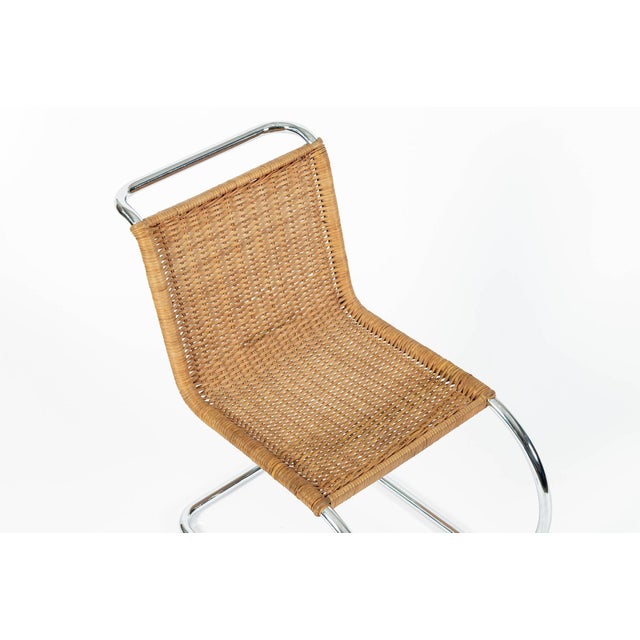 Mies Van Der Rohe Mr10 Cane and Chrome Cantilever Dining Chairs for Stendig, Bauhaus Pair For Sale - Image 11 of 18