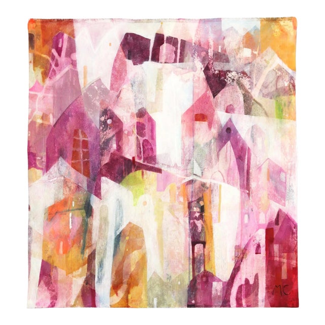 "Cherish" Contemporary Abstract Expressionist Acrylic Painting by Maria C. Bernhardsson For Sale