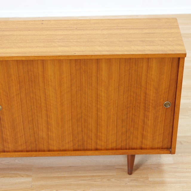 1960s Wide Mid Century China Display Cabinet For Sale - Image 9 of 9