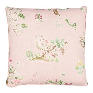 Schumacher Magical Menagerie 20" Pillow in Blush For Sale