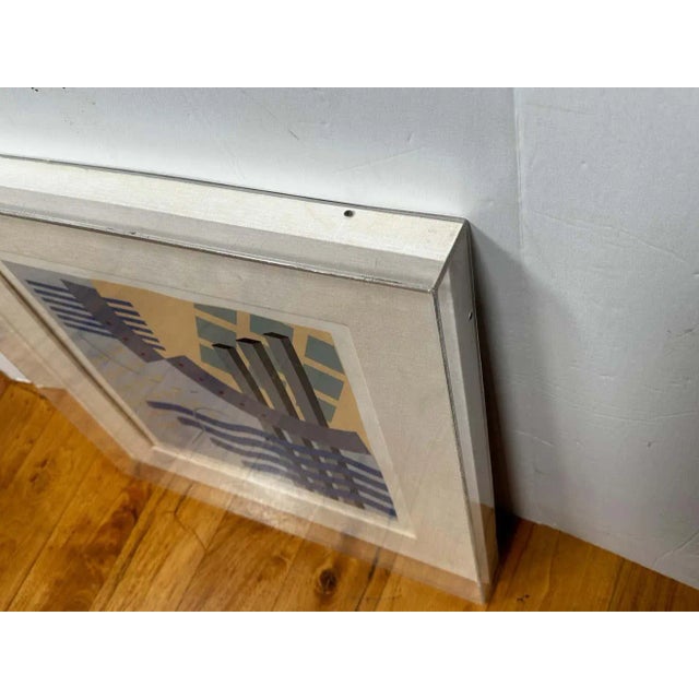 "Shapes of Der Strand" Hard Edge Lithograph For Sale - Image 9 of 10