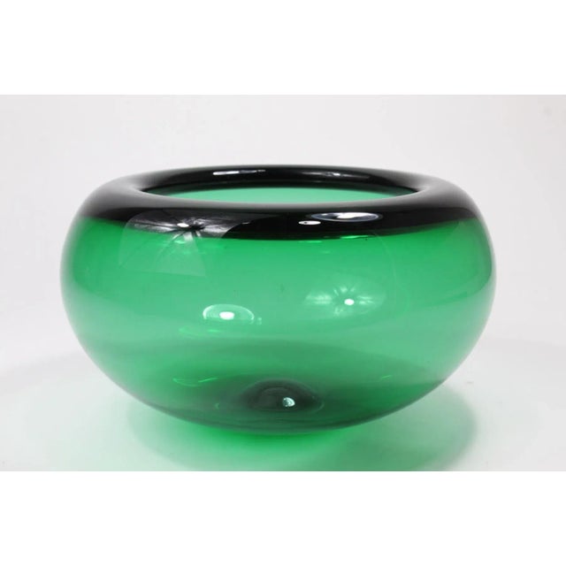 Per Lutken Emerald Holmegaard Bowl For Sale In Seattle - Image 6 of 6