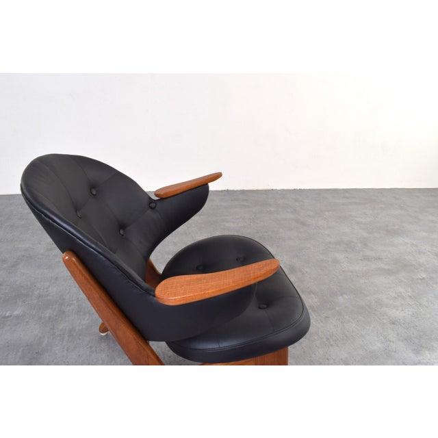 Black Mid-Century Modern Model 33 Lounge Chair by Carl Edward Matthes, 1950s For Sale - Image 8 of 13