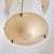 1950s Italian Cylindrical Ivory Lacquer + Starburst Glass Lantern Pendant, 1950s For Sale - Image 5 of 11