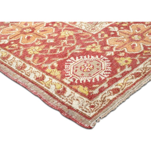 Traditional 1940s Turkish Oushak Rug For Sale - Image 3 of 7