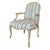 A graceful 18th-century Louis XV fauteuil, showcasing the elegance and comfort that define the French Rococo tradition....