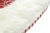 Rustic Red & White Tree Skirt With Faux Fur Trim For Sale - Image 3 of 8