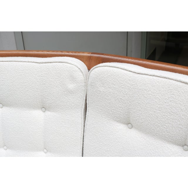 Guillerme et Chambron 1960s Modernist Oak Sofa Designed by Guillerme et Chambron For Sale - Image 4 of 14