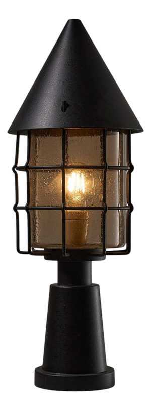Path Lamp with Amber Bubble Glass from BEGA, 1970s