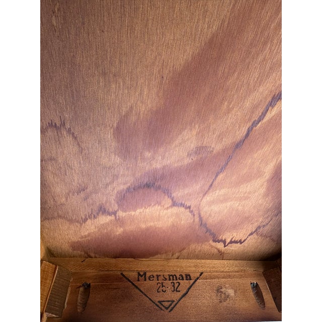 Mid-Century Mersman Mahogany End Table With Fluted Corner Blocks For Sale - Image 9 of 9