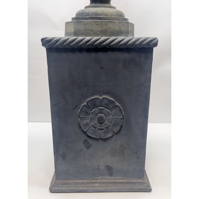 1990s Garden Figural Statue of a Child on Plinth For Sale In New York - Image 6 of 8