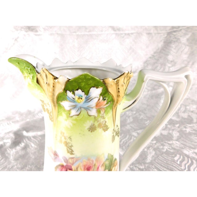 Late 18th Century Unmarked Floral Chocolate Pot With Dimensional Flower Details For Sale - Image 9 of 13