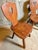 Mid-Century Modern Set of 4 Vintage Alpine Bavarian Heart-Cutout Plank Chairs (Brettstuhl) For Sale - Image 3 of 13