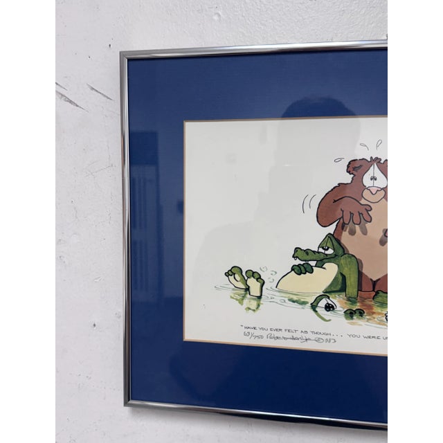 White Circa 1983 Robert Marble "Alligators" Offset Lithograph + Signed Edition 631 of 750 For Sale - Image 8 of 12