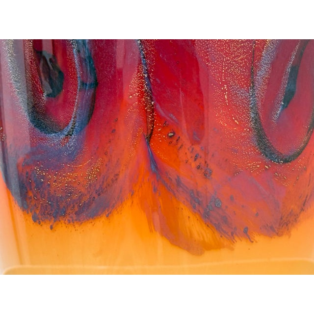 Nicholas Cash Nourot Hand-Blown Art Glass Vase For Sale - Image 10 of 12