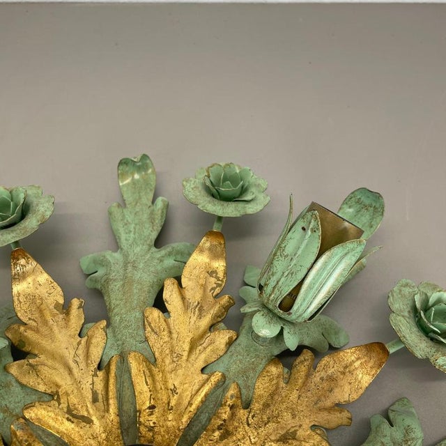 Metal Large Florentiner Theatre Ceiling Light from Banci Firenze, Italy, 1970s For Sale - Image 7 of 18