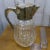 Mid 20th Century Lidded Silverplate & Crystal Pitcher For Sale - Image 10 of 13