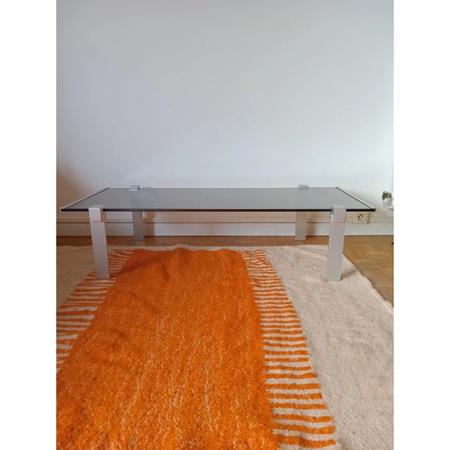 Smoked Glass Coffee Table, in Very Good conditions. Designed 1970 to 1979