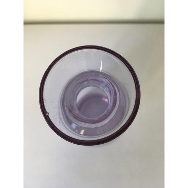 Postmodern Purple Murano Glass Bottle, Italy, 1960s For Sale - Image 14 of 18
