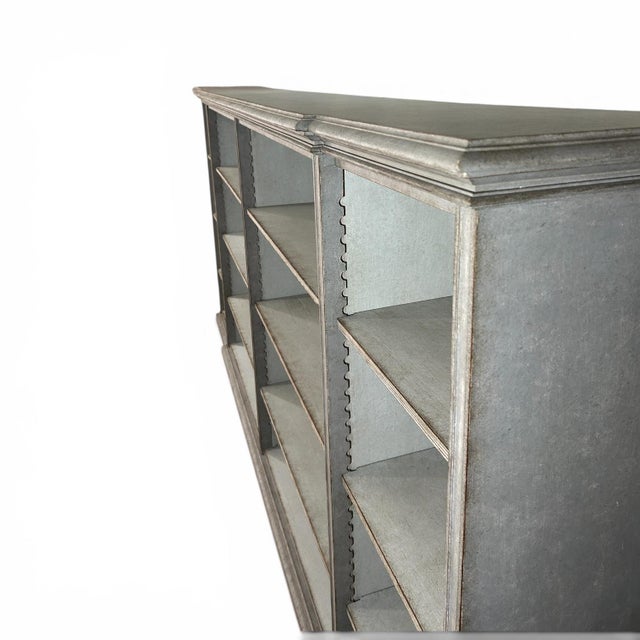 Gray Antique Swedish Open Bookcase, 1890s For Sale - Image 8 of 10