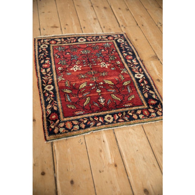 Old New House Antique Farahan Sarouk Square Rug Mat - 2'1" x 2'6" For Sale - Image 4 of 9