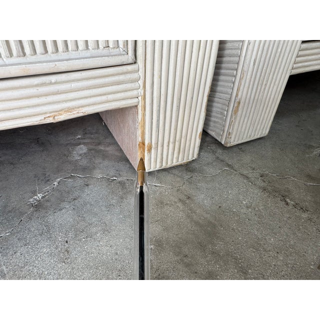 1970s Vintage Gabriella Crespi Style Pencil Reed Nightstands – Pair For Sale - Image 16 of 17