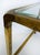 Mastercraft Mastercraft Mid-Century 2-Tiered Brass and Glass Side Table, Beveled Top For Sale - Image 4 of 6