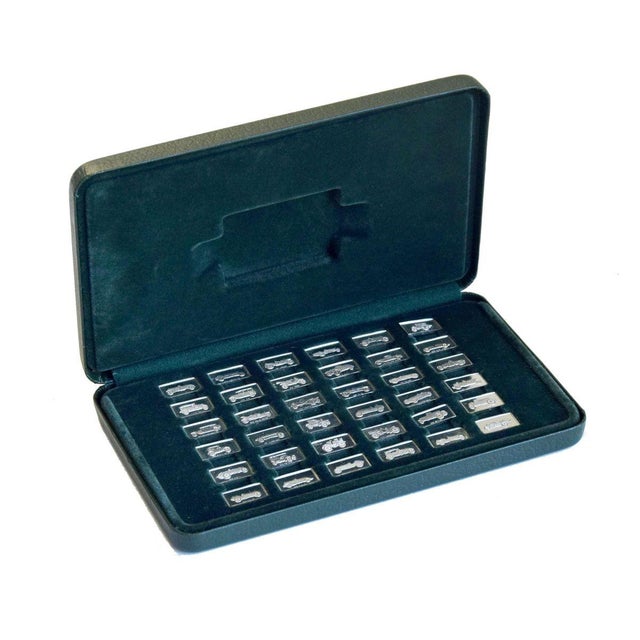 Thirty six silver miniatures is an original decorative collection realized in the 20th century in Italy. The group...