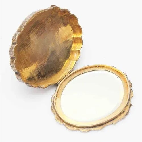 Silver Powder Case with Multicolored Enamel, 1890s For Sale - Image 5 of 7