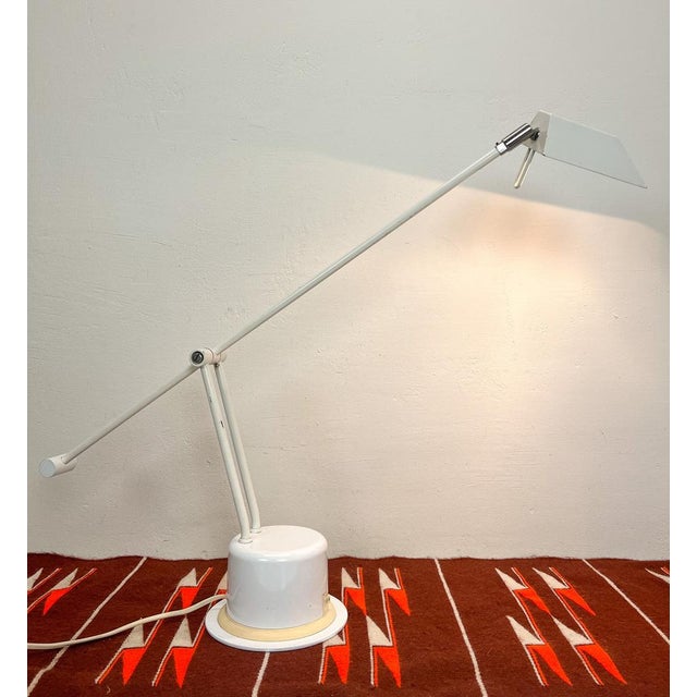White Metal Table Lamp from Massive, 1980s For Sale - Image 4 of 18
