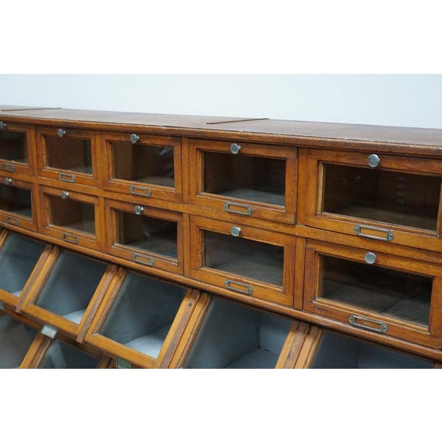 Wood Large Dutch Oak Shop Cabinet, 1920s For Sale - Image 7 of 18