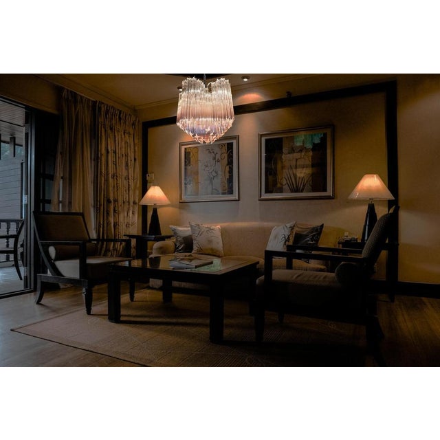 Pink Murano Glass Chandeliers, 1990s, Set of 2 For Sale - Image 8 of 18