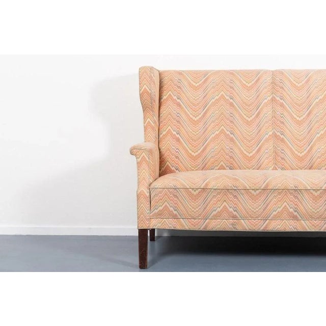 1960s Modern Danish Wing Sofa, 1960s For Sale - Image 5 of 7